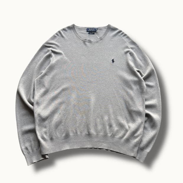 폴로 랄프로렌 그레이 니트 L