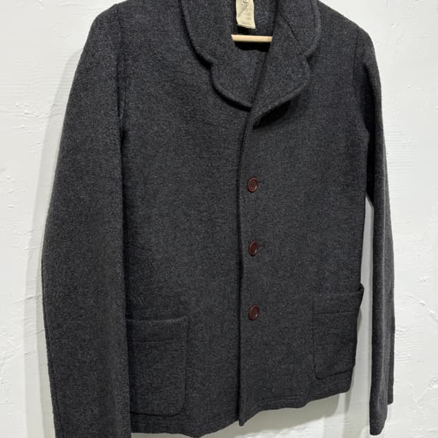 Comme des Garcons 꼼데가르송 그레이 하프 코트
