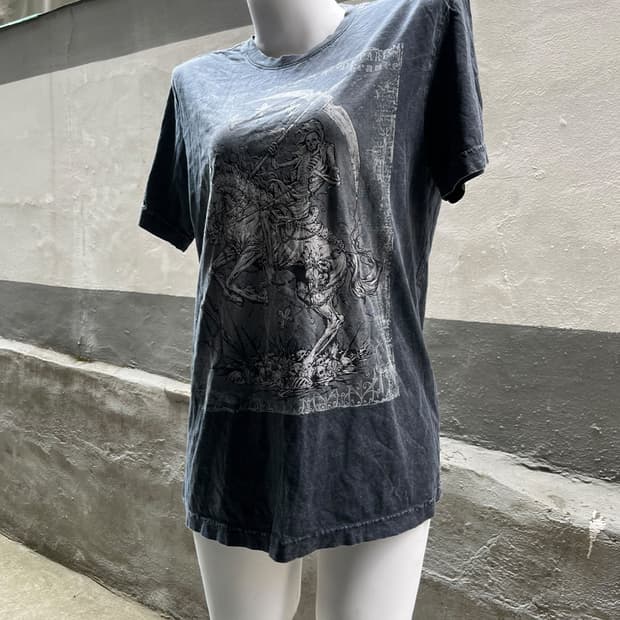 Buckaroo skull printing T-shirts