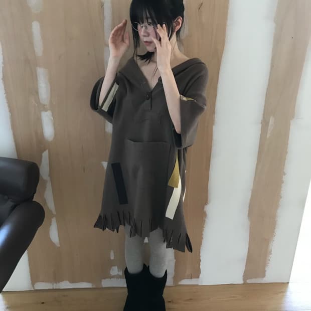 vintage tassel pocket one-piece