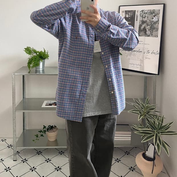 폴로 랄프로렌 체크 셔츠 (Man XL) AB0833