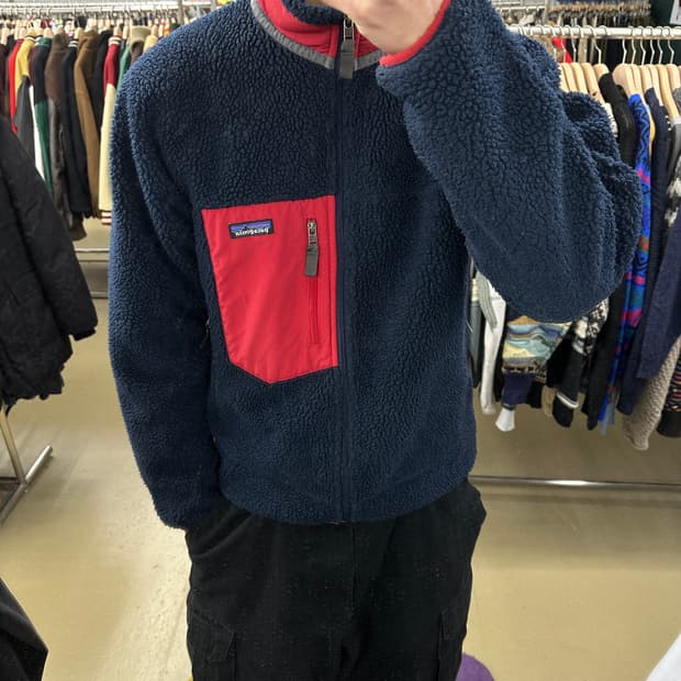 파타고니아) 네이비 컬러 후리스 M