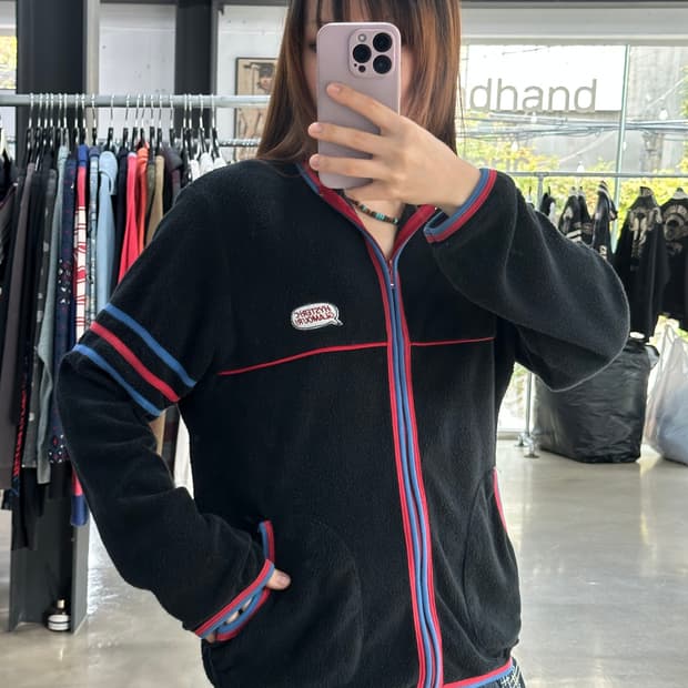 히스테릭글래머 태리 플리스 집업