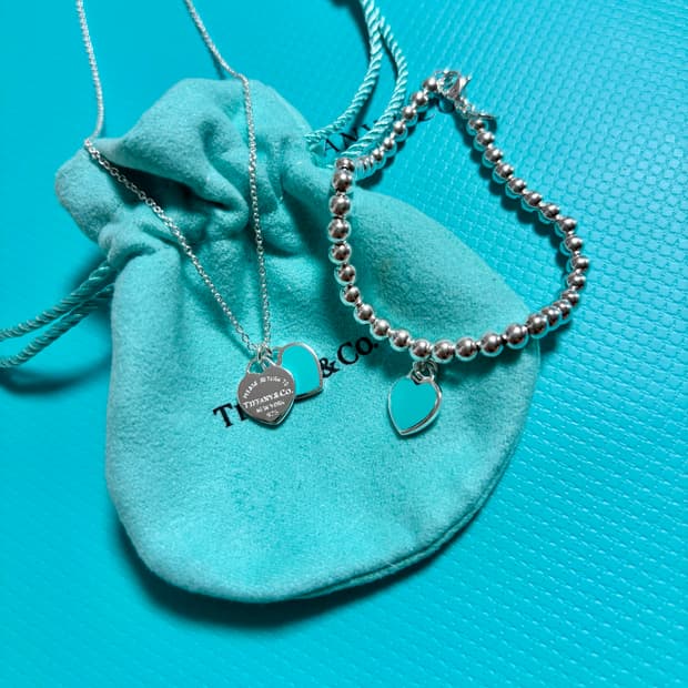 💎 티파니앤코 리턴 투 러브 하트 목걸이 & 팔찌 민트 세트💎