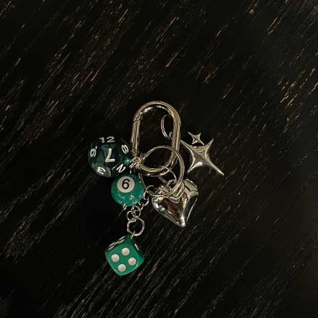 💚그린 주사위 키링💚