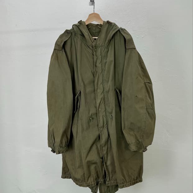 us military 올리브 m-51 오버사이즈 후디 자켓