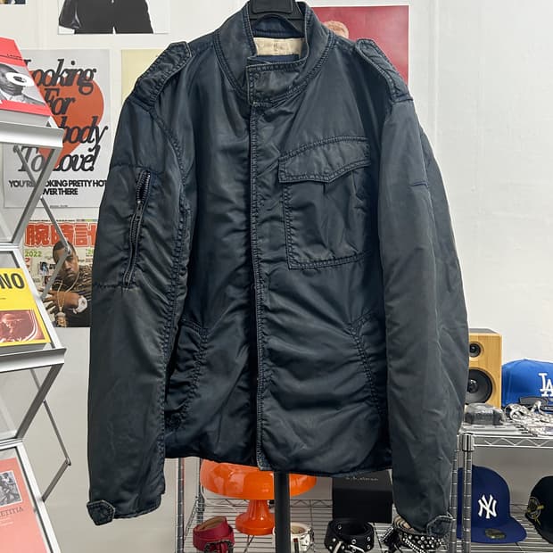 올드 빈티지 코튼 블루종 자켓 