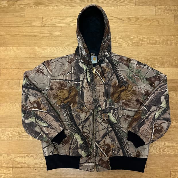 [L] 00s 빈티지 칼하트 J221 리얼트리 덕 액티브 자켓 CAP