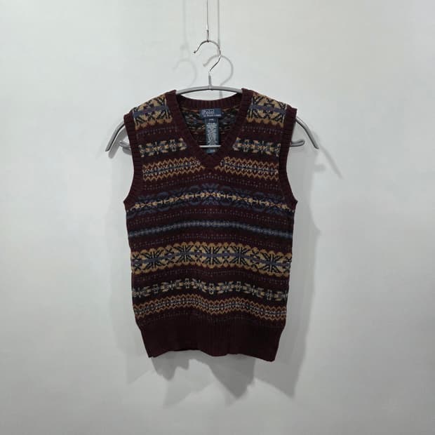 폴로랄프로렌 키즈 페어아일 니트 베스트 S/8