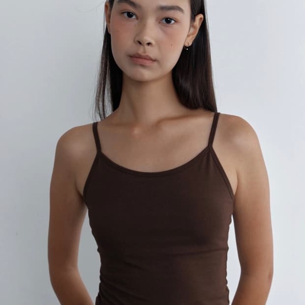 브리피스 모달 베이직 요가탑 브라운 L