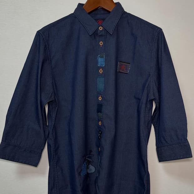 오스티아 재팬 코로모/ 네이비 요괴 셔츠 (새상품)