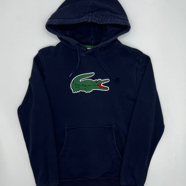 라코스테 빅 로고 후드티