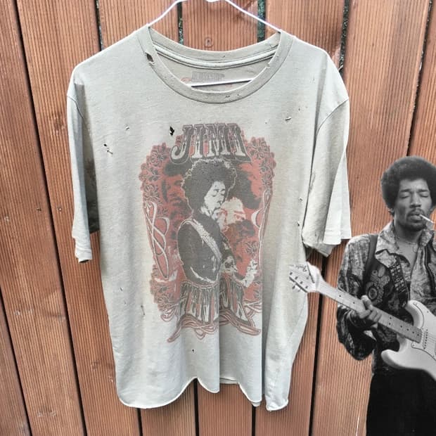 Jimi hendrix print Vintage T-shirt