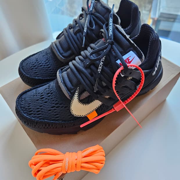 나이키 × 오프화이트 더텐 프레스토 블랙 270 새제품