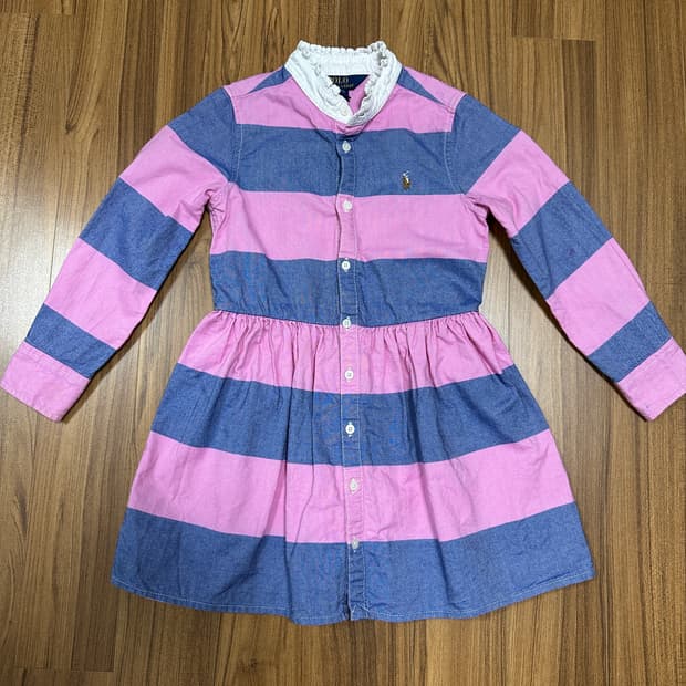 폴로 키즈 스트라이프 원피스 4/4T