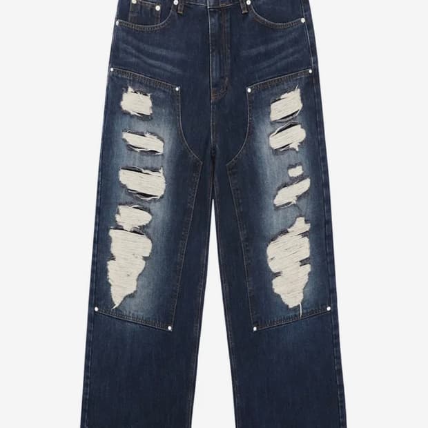 캑터스도넛마켓 카펜터 와이드 데님