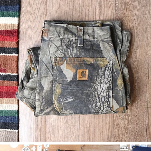 미국판 00S carhartt 칼하트 정글카모 팬츠