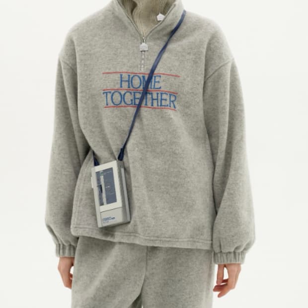 (새상품)베뉴먼트 venument 소프트울 아노락 플리스 그레이