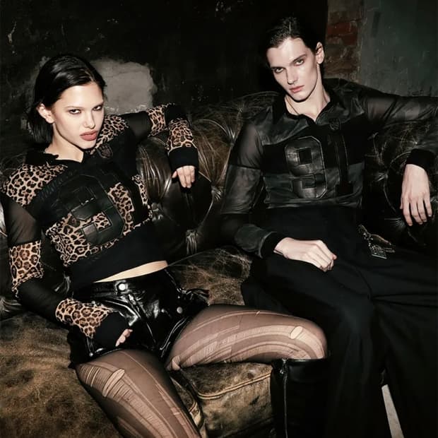 L 2025 배드블러드 레오파드 블랙 시스루 긴팔 티셔츠