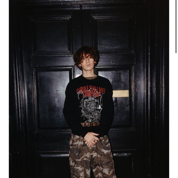 세틀포문 distressed archive sweater 