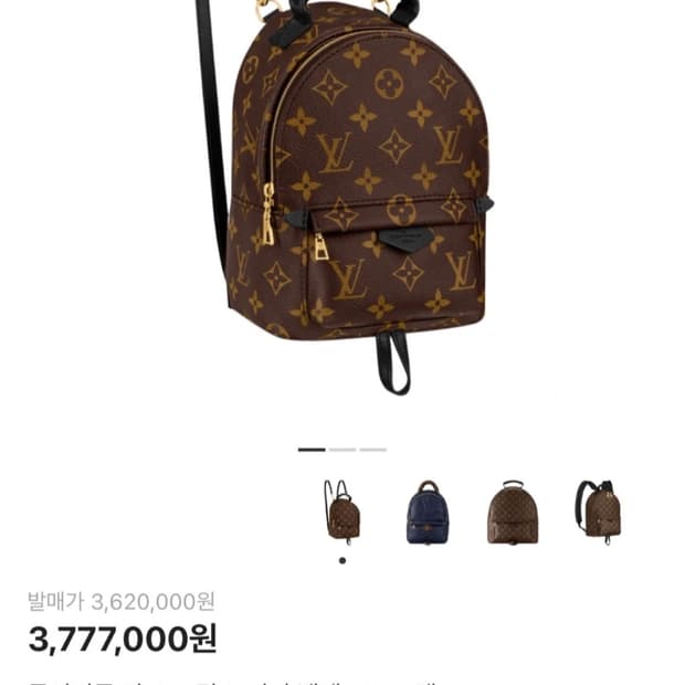 환연지연가방) 루이비통 팜 스프링스 미니 백팩