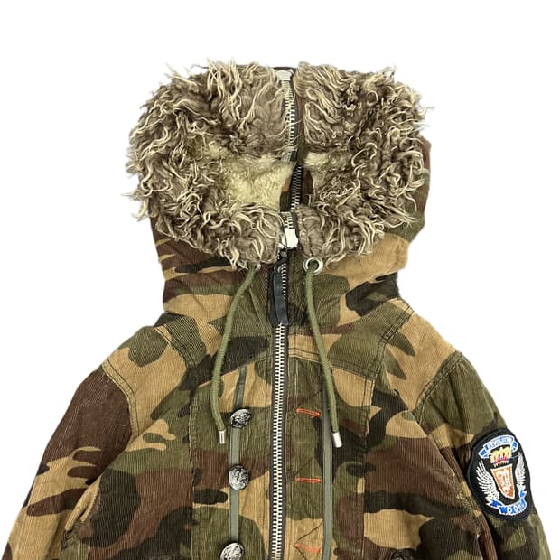 DOHC y2k crop camo N2B