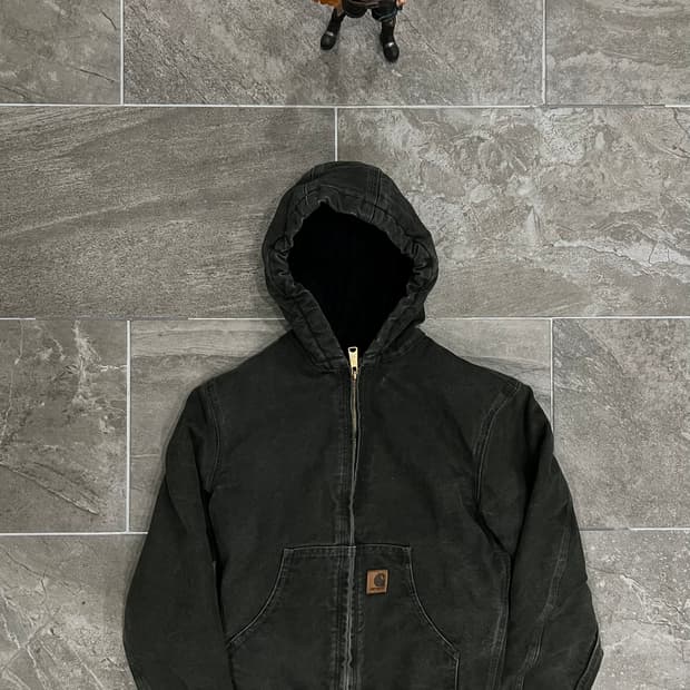 (L) 칼하트 후드 덕 액티브 보이즈 자켓 YYJ130 MOS 모스그린