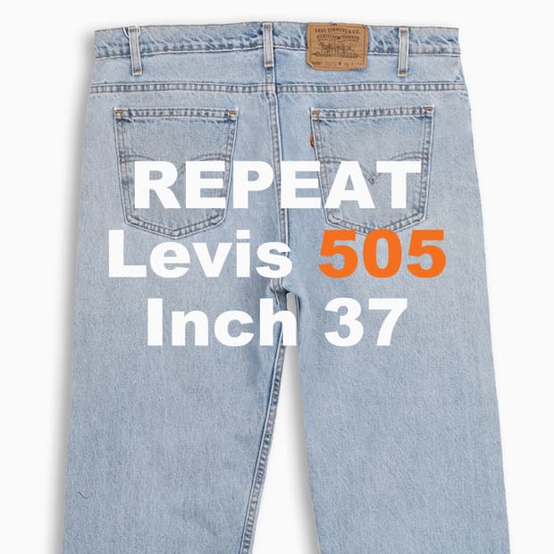 리바이스 505 오렌지탭 연청 90s USA 37인치 OR50538102