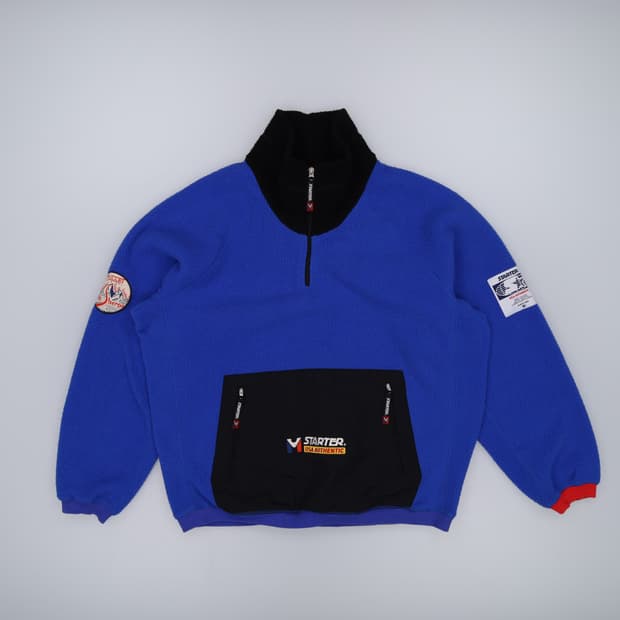 L 스타터 블랙라벨 밀레로고 신칠라 후리스 아노락 4144