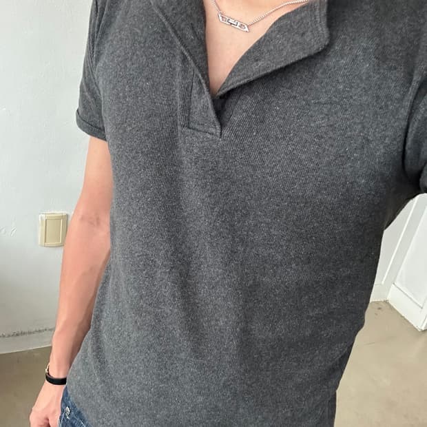 빈티지 아비렉스 헨리넥 Tee M Grey