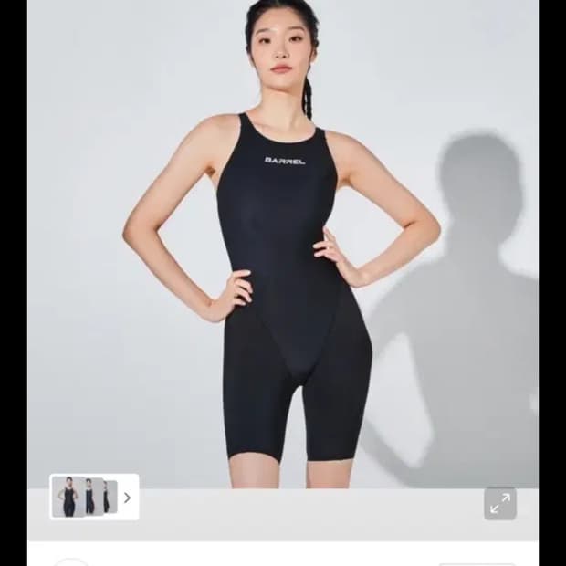 배럴 수영복 우먼 FINA 익스트림 테크 홀 스윔슈트 블랙