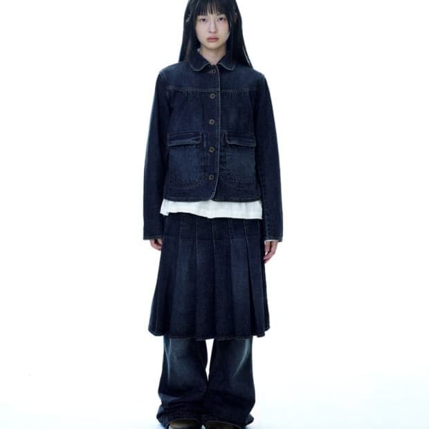 코이세이오 데님 자켓+스커트 세트
