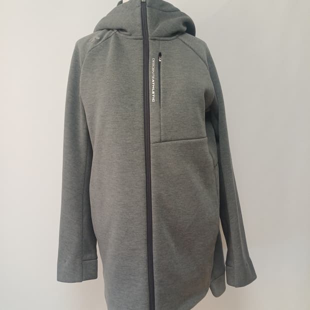 [극미중고] 데상트 우먼스 래글런 롱핏 후드 저지 [90]