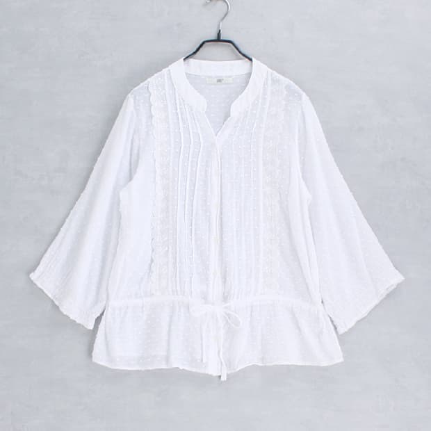 Re* _ cotton string skipper shirt