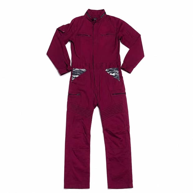     버건디 워크웨어 집업 점프수트 