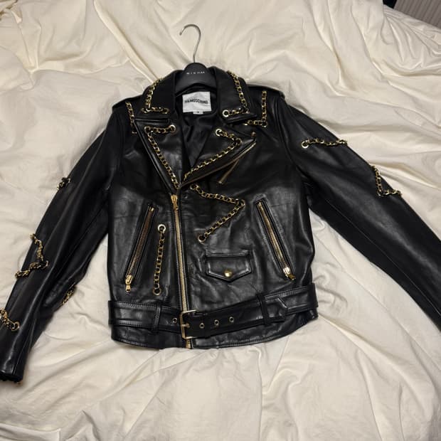 모스키노 가죽 재킷