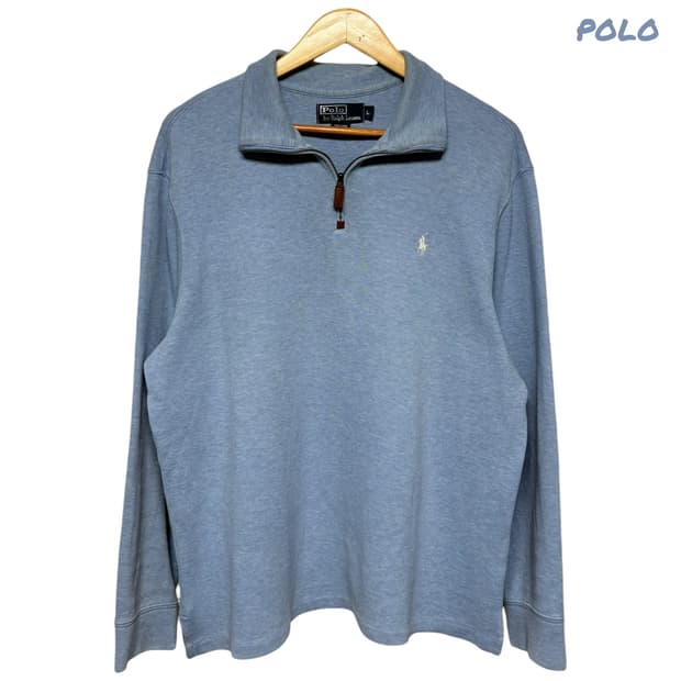 3812 폴로 랄프로렌 하늘 하프집업 반집업