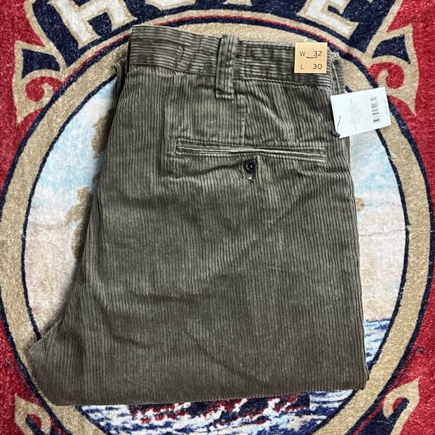 RRL 플리츠 코듀로이 팬츠 더블알엘 