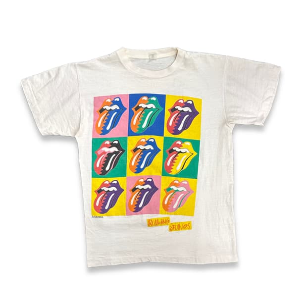 1990' Rolling Stones 어반 정글 유로 투어 티셔츠 L