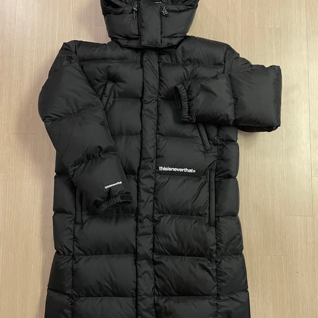 디스이즈네버댓 롱패딩 블랙 L