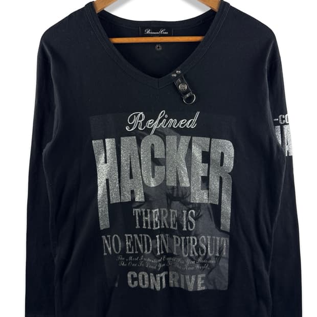 JPN Y2K 글리터 레터링 롱슬리브2569