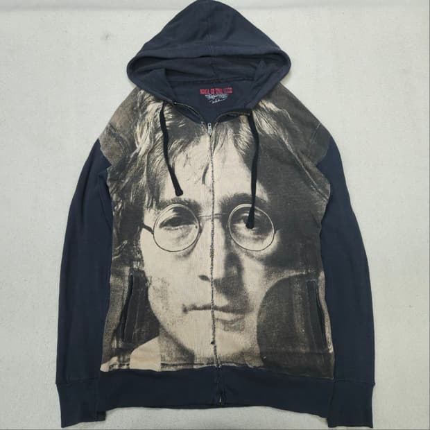빈티지 존레논 후드 집업 