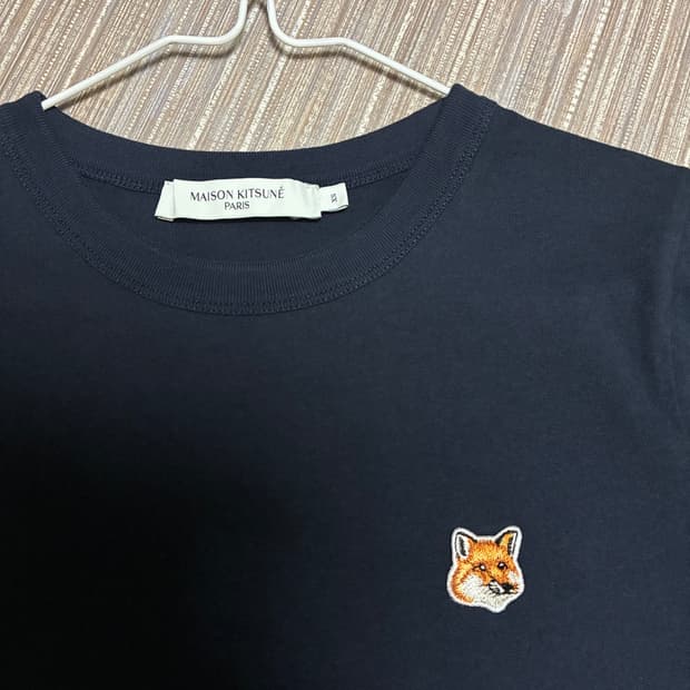 새거급처)xs 메종키츠네 폭스헤드 반팔 티셔츠