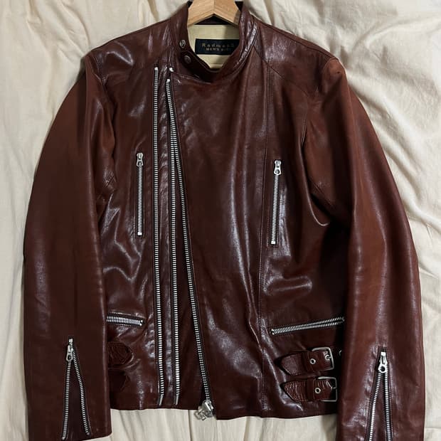 90s 타케오 키쿠치 레더 자켓