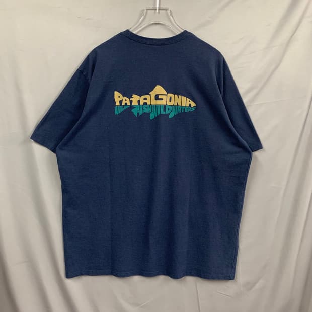 L 파타고니아 레귤러핏 와일드 워터라인 포켓 반팔티