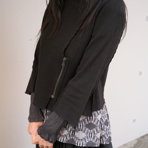 Knitted ridder jacket