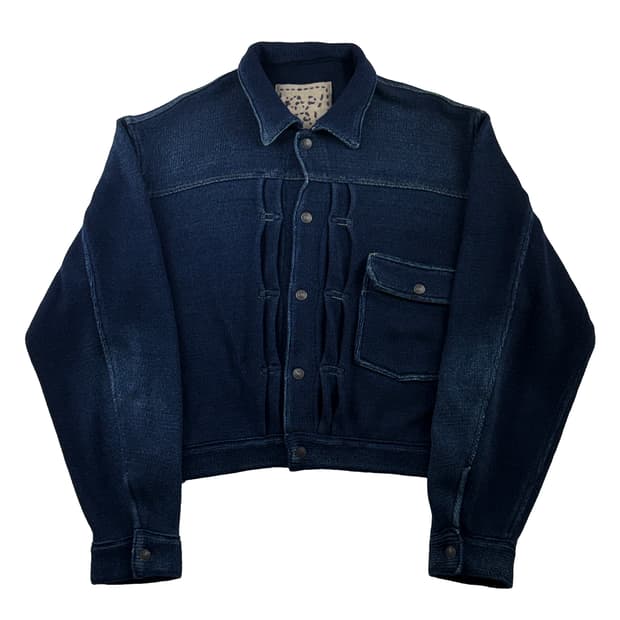 캐피탈 5G IDG 코튼 니트 퍼스트 자켓 인디고 다크