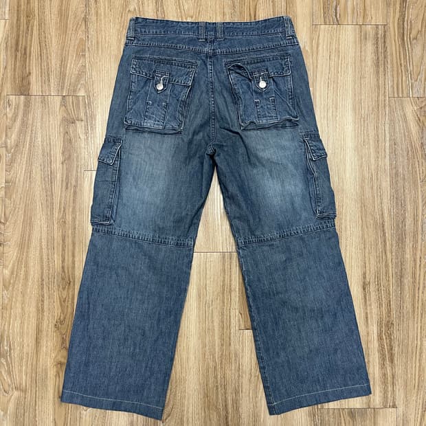 디자인 유나이티드 카고 청바지 32