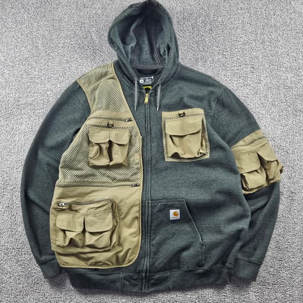 칼하트 유틸리티 베스트 커스텀 스웻 후드 집업 ( XL ) / 11190