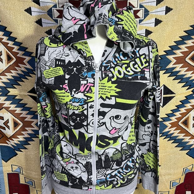 그래픽 후드집업